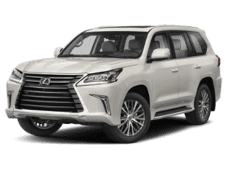 Angled view of the Lexus LX