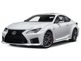 Angled view of the Lexus RC F