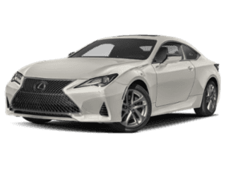Angled view of the Lexus RC