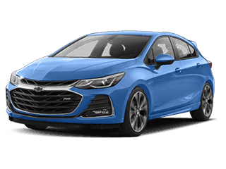 Angled view of the Chevrolet Cruze