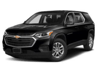 Angled view of the Chevrolet Traverse