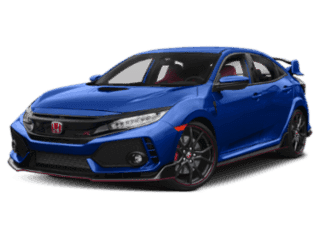 Angled view of the Honda Civic Type R