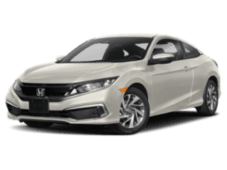 Angled view of the Honda Civic Coupe