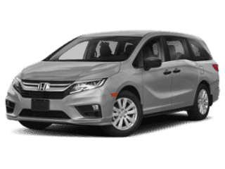 Angled view of the Honda Odyssey