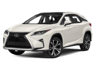 Angled view of the Lexus RX Hybrid