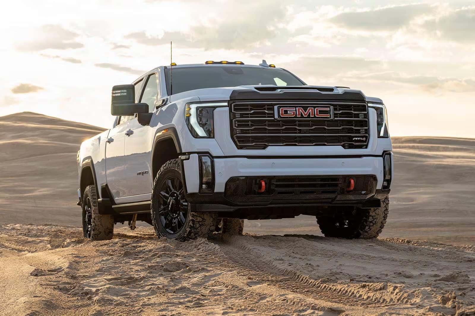 2024 GMC Sierra 3500 climbing a rocky hillside
