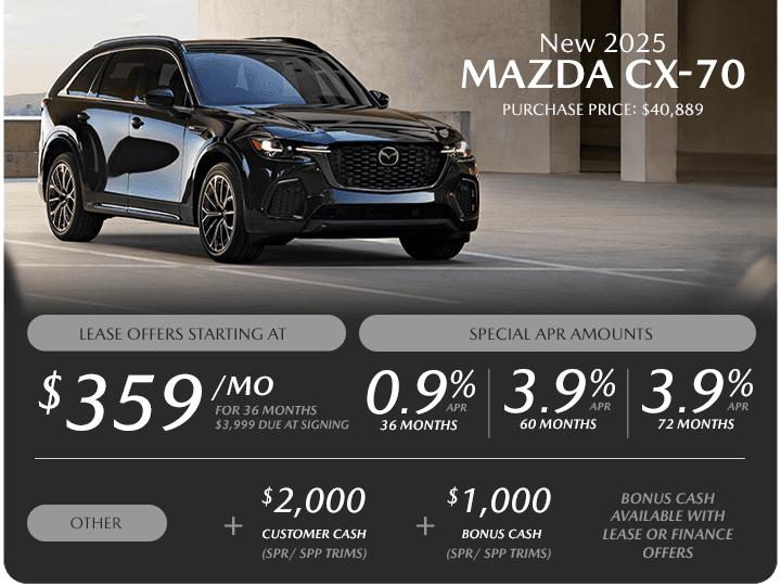 New 2025 MAZDA CX-70