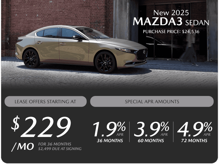 New 2025 MAZDA3 Sedan
