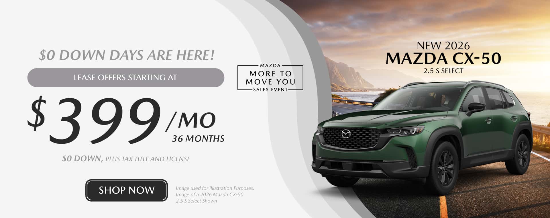 New 2026 CX-50 Slide