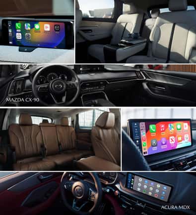 Mazda CX-90 vs. Acura MDX: Interior Design & Technology