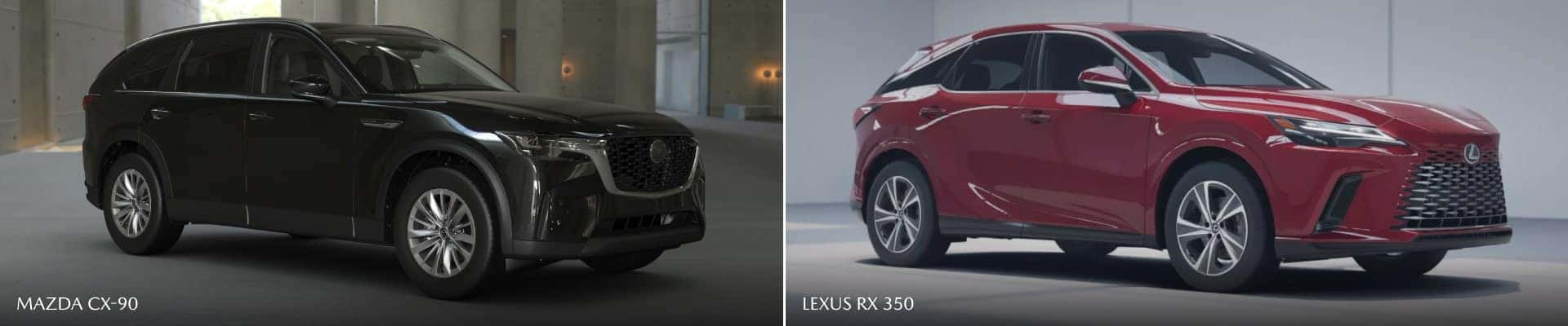 2025 Mazda CX-90 vs 2025 Lexus RX 350