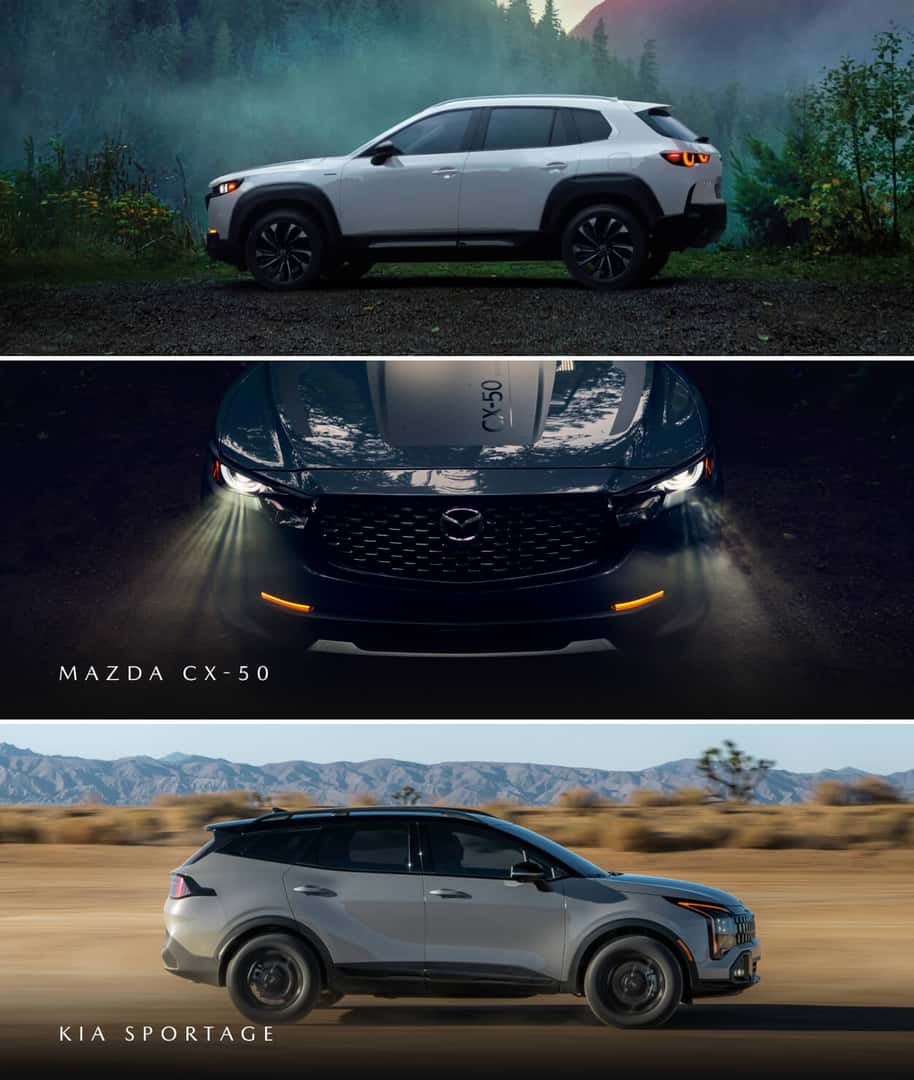 Mazda CX-50 vs. Kia Sportage Dimensions