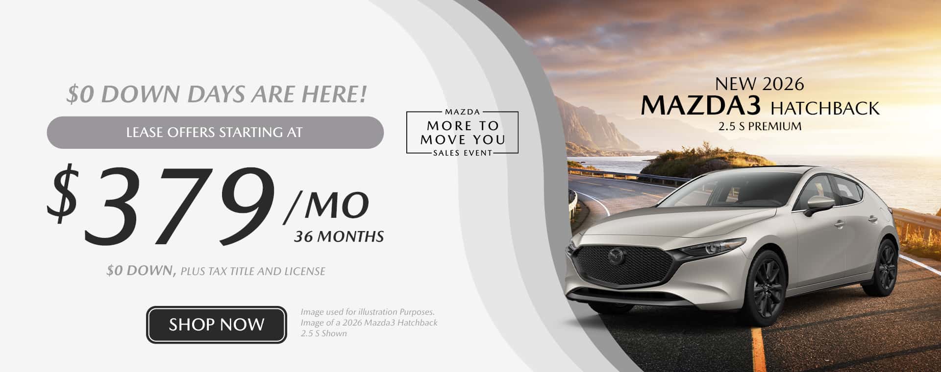 New 2025 Mazda3 Hatchback Slide