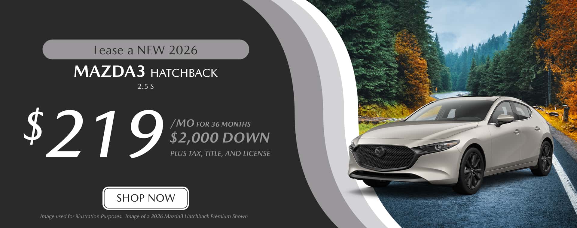 October Mazda3 HB Offer Slide