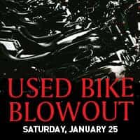 Used bike blowout, saturday january 25
