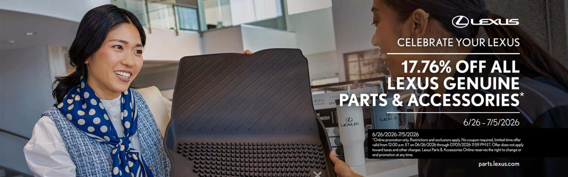 July 2026 Parts Offer Online Only