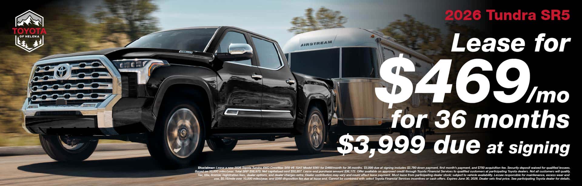 2026 Tundra Lease Offer - Toyota of Helena