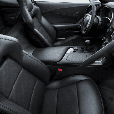 black leather Grand sport bucket seats