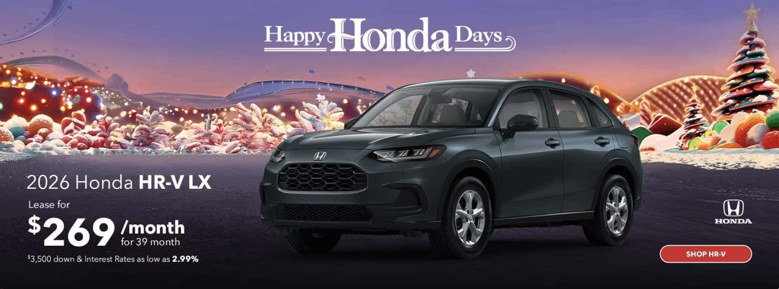 2026 Honda HR-V LX Black Friday deal in Covington, LA