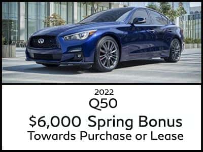 Q50 Spring Bonus Offer