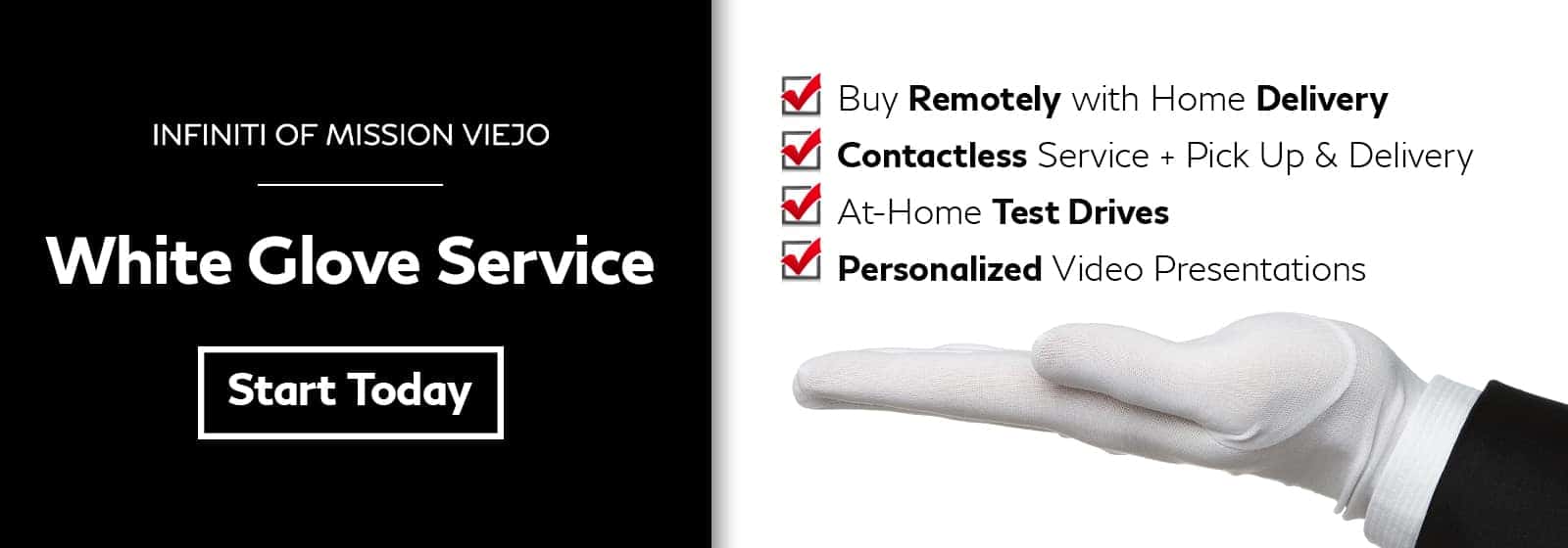INFINITI of Mission Viejo White Glove Service