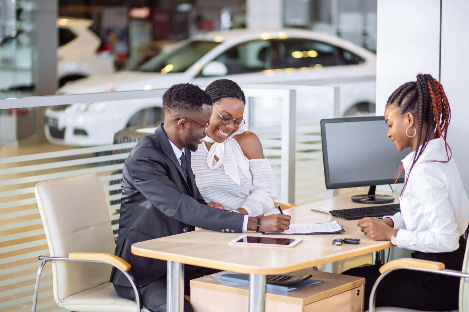 Couple Financing a Lexus near Wilmington MA