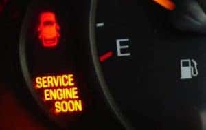 Service Engine Light in Car