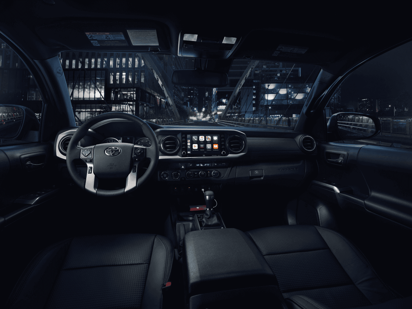 Chevy Silverado vs Toyota Tacoma 2021 Toyota Tacoma Limited Interior Dashboard Tech