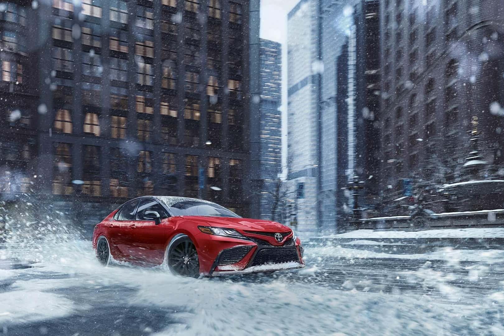 Red Toyota Camry
