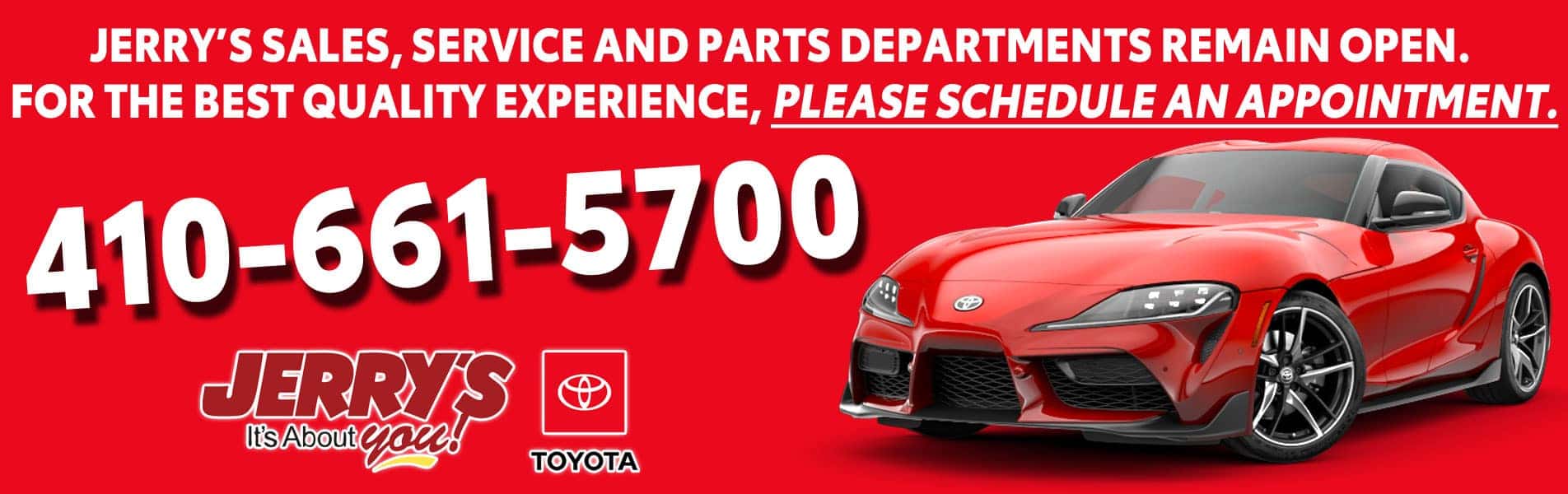 Jerry's Toyota provides new & used cars in Baltimore, MD