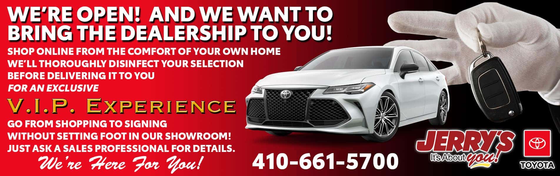Jerry's Toyota provides new & used cars in Baltimore, MD