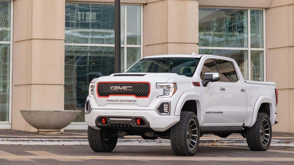 White GMC Harley Davidson