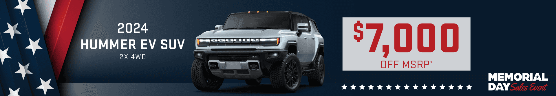 2024 GMC Hummer EV SUV 2X 4WD: Get $7,000 off MSRP
