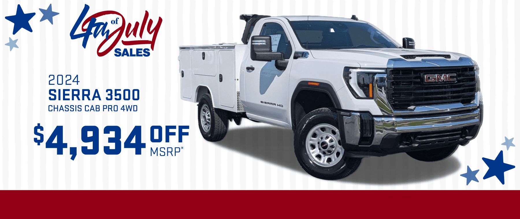 2024 GMC Sierra 3500 Chassis Cab Pro 4WD: Get $4,934 off MSRP