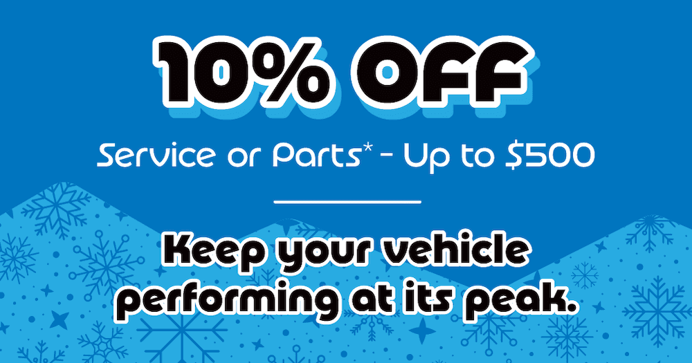 10% off Service or Parts up to $500*