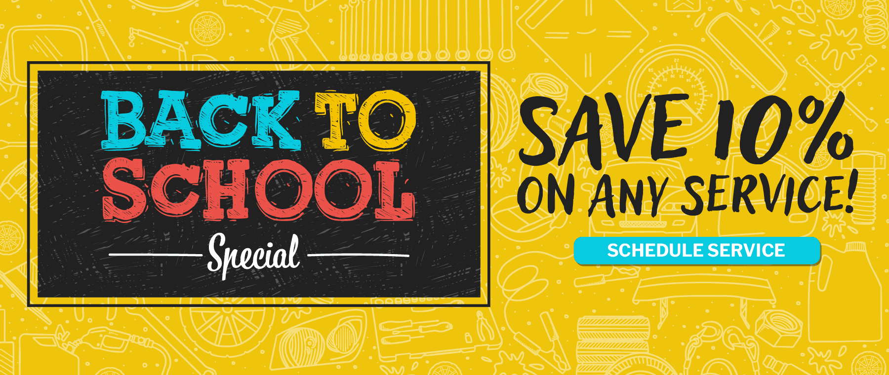 Back to school special - Save 10% on any service!
