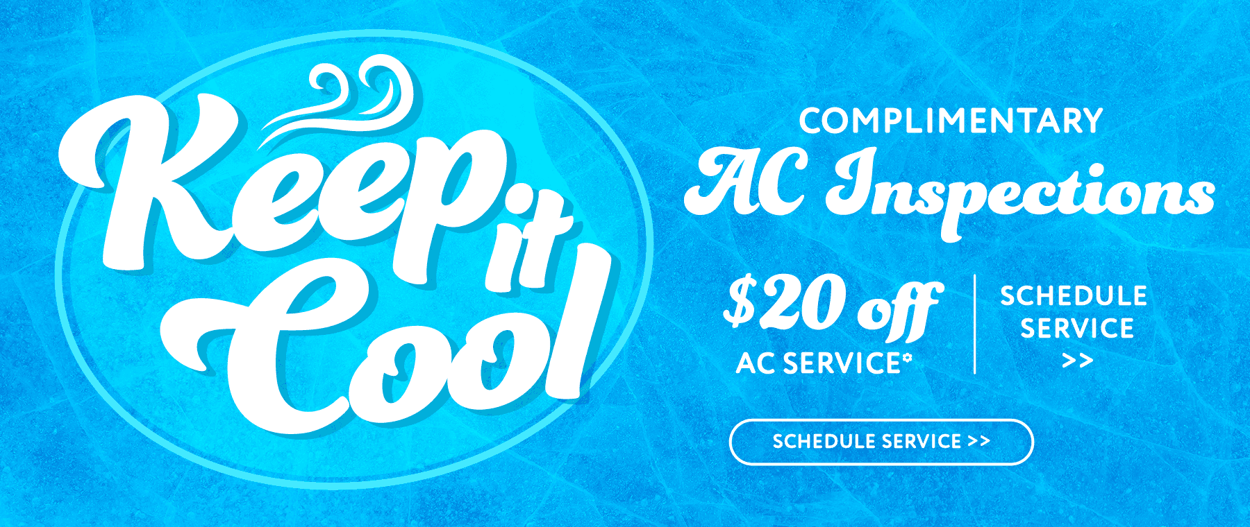 Complimentary AC inspection and $20 off AC service