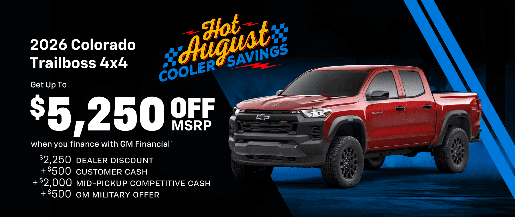 2026 Colorado Trailboss 4x4 : $5,250 off!