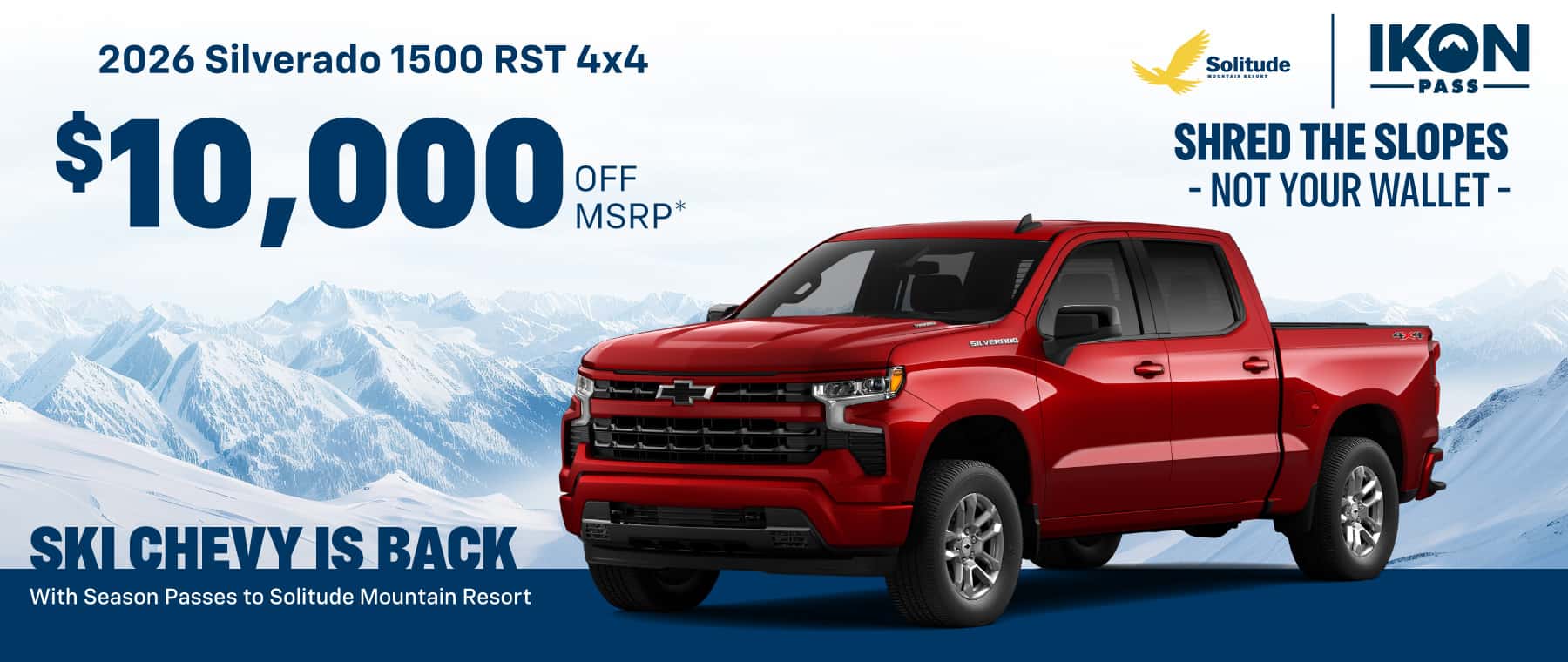 2026 Chevrolet 1500 RST 4X4 : $10,000 OFF MSRP!*