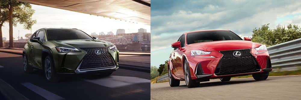Compare 2020 Lexus UX and 2020 Lexus IS