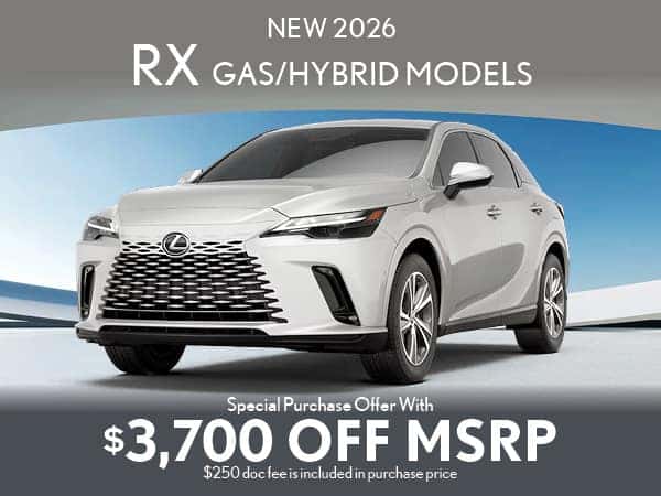 New 2026 RX gas models savings