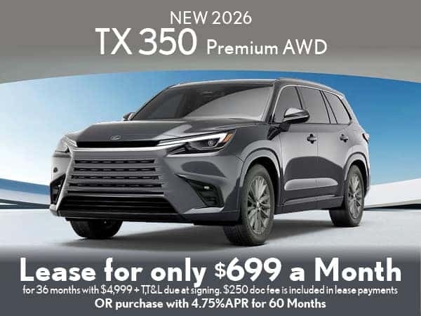 New 2026 TX 350 Premium AWD 