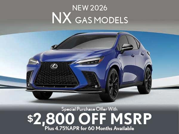 New 2026 NX gas models savings
