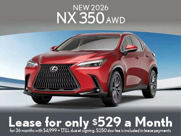 New 2026 NX 350 Lease