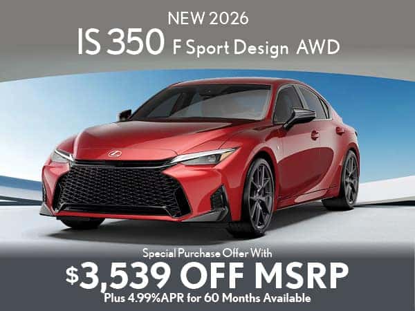 New 2026 IS 350  AWD