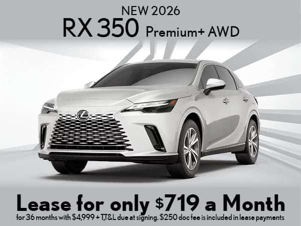 New 2026 RX 350 Premium+ AWD lease
