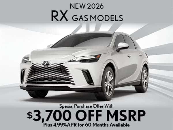 New 2026 RX gas models savings
