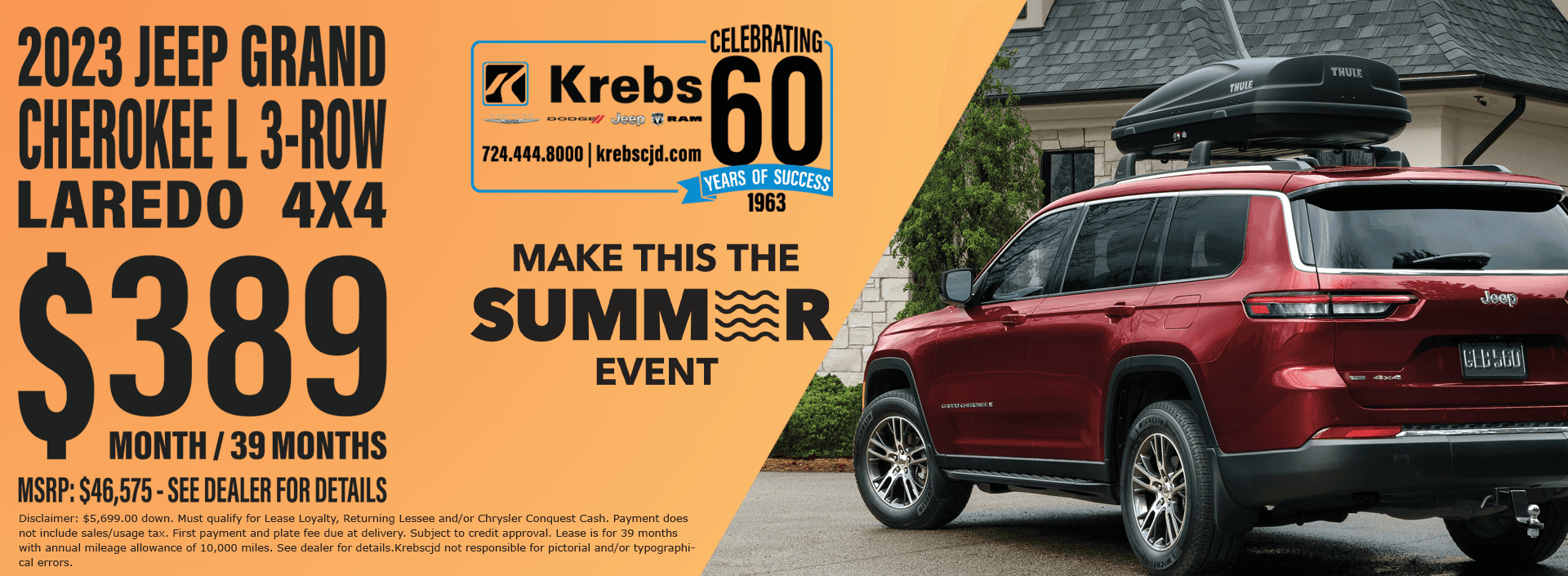 Krebs Chrysler Dodge Jeep RAM Dealer in Gibsonia, PA
