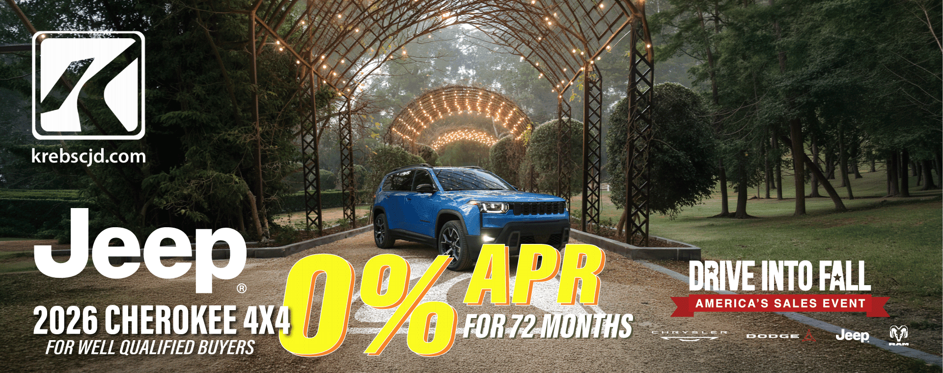 Jeep Cherokee Now 0% APR for 72 Months