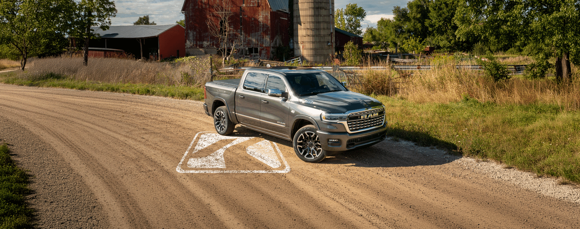 image depicting a Ram 1500 on a dirt road in Pittsburgh Butler Wexford Gibsonia PA at Krebs CDJR